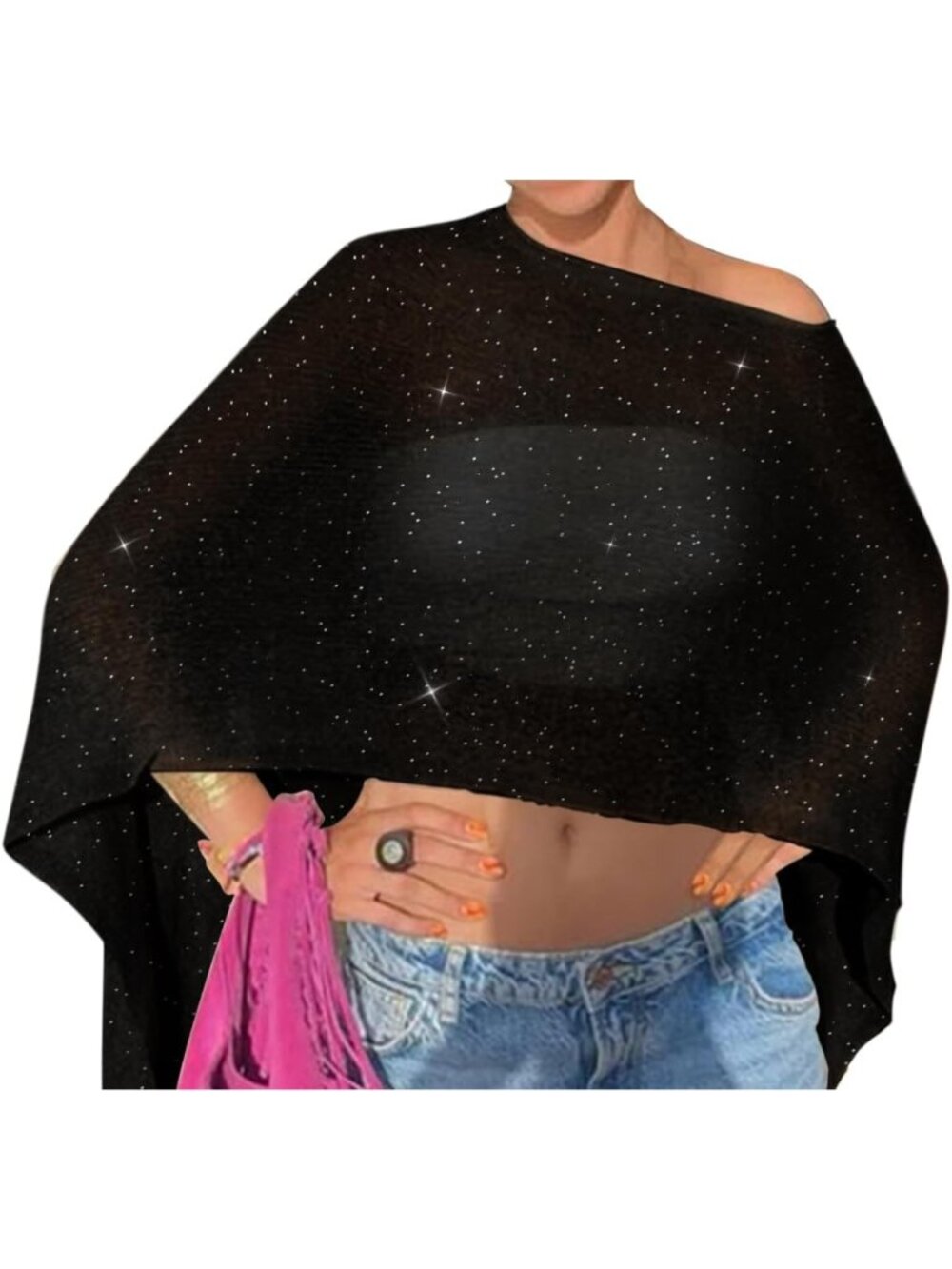 Stylish Women’s Poncho Shawl Beach Cover-Up | Sizes 3XS-6XL | Versatile & Chic